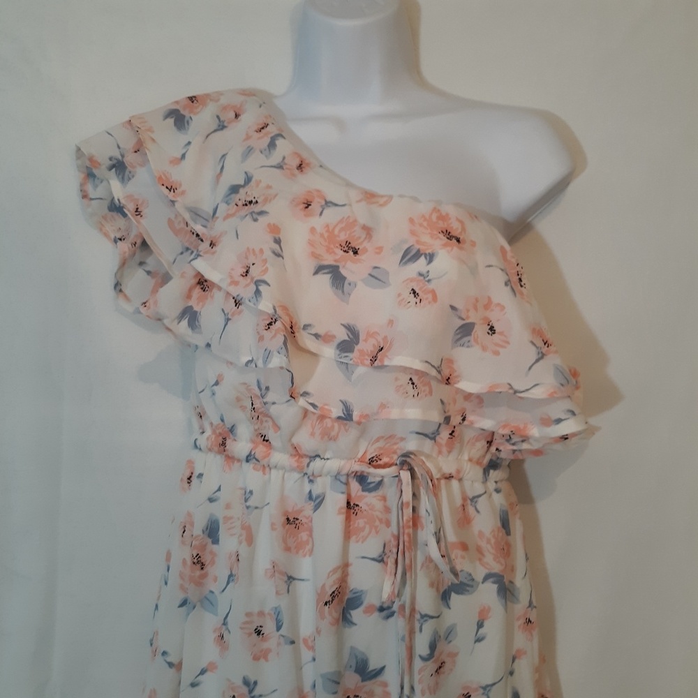 Miami's Ruffled One Shoulder Maxi Dress - Picture 2 of 8